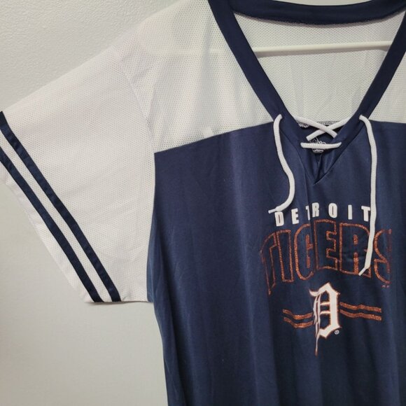 Majestic Detroit Tigers MLB Baseball Major League Tags Womens Plus 3X Lace Up - Picture 5 of 9